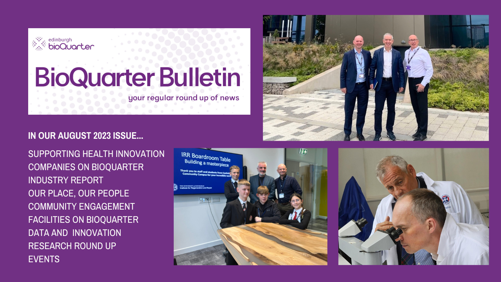 Bioquarter Map BioQuarter Bulletin issue August 2023 | News | Edinburgh BioQuarter