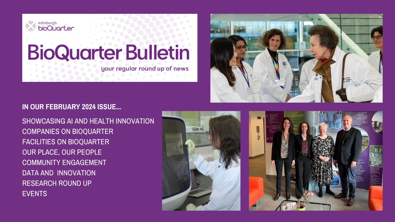 Bioquarter Map BioQuarter Bulletin issue February 2024 | News | Edinburgh BioQuarter